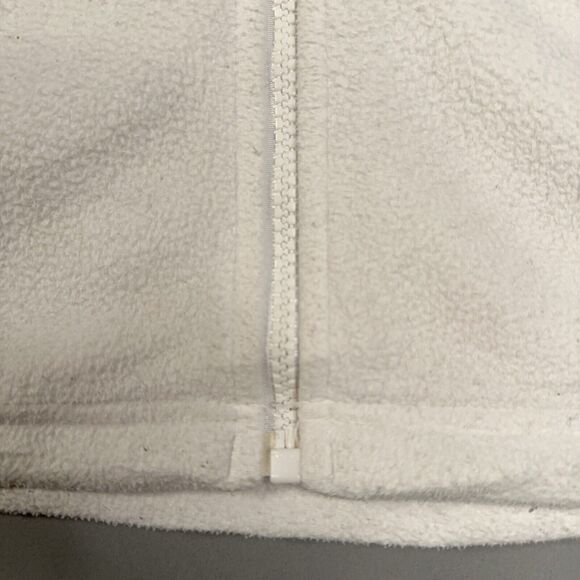 The North Face Jacket Women's Small White Gray Fleece Full Zip Polartec - Picture 5 of 12